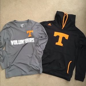 University TN BOYS sweatshirt and long sleeve dry fit shirt